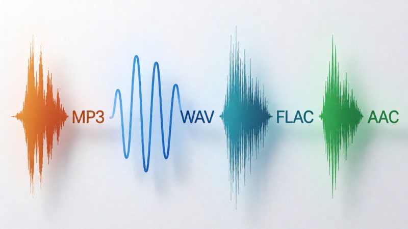 音频格式那些事:MP3、WAV、FLAC、AAC 配图